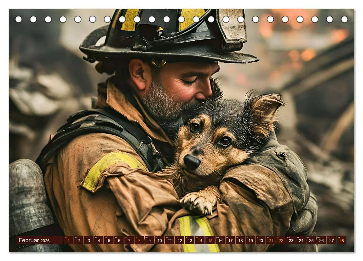 Bild: 9783457260517 | Im Bann der Rettung - Feuerwehr (Tischkalender 2026 DIN A5 quer),...