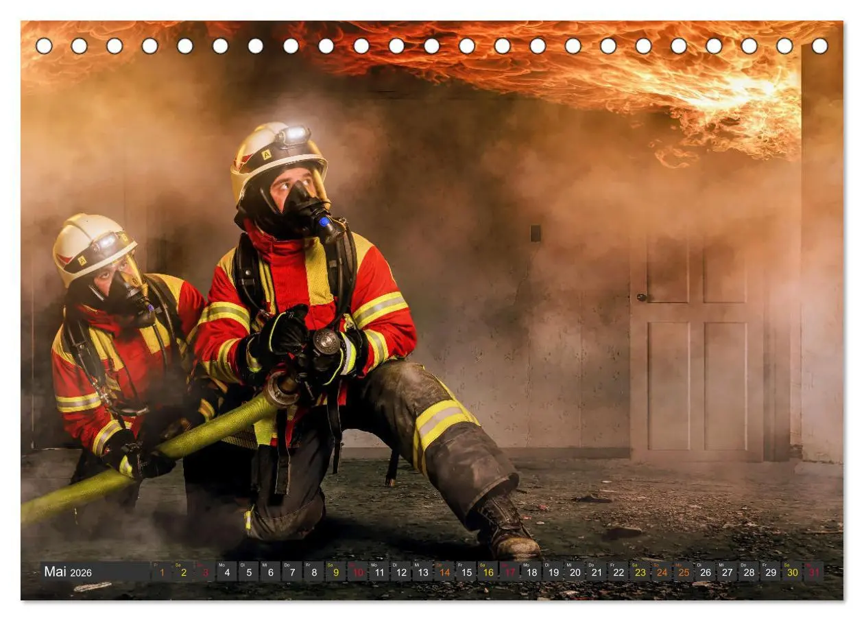 Bild: 9783457260517 | Im Bann der Rettung - Feuerwehr (Tischkalender 2026 DIN A5 quer),...