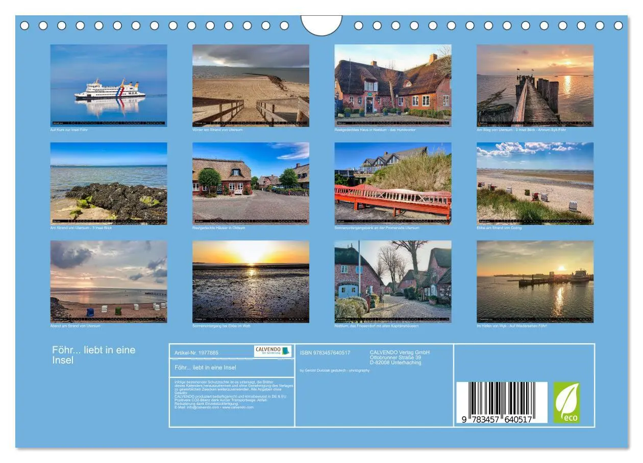 Bild: 9783457640517 | Föhr... liebt in eine Insel (Wandkalender 2026 DIN A4 quer),...