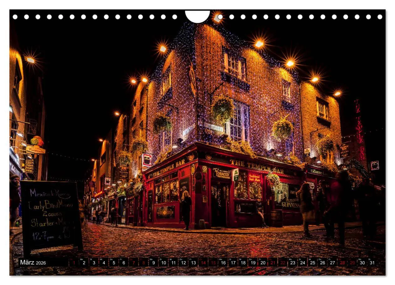 Bild: 9783457880517 | Dublin (Wandkalender 2026 DIN A4 quer), CALVENDO Monatskalender | 2026
