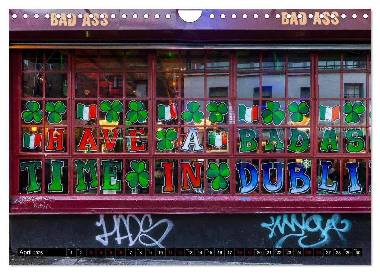 Bild: 9783457880517 | Dublin (Wandkalender 2026 DIN A4 quer), CALVENDO Monatskalender | 2026