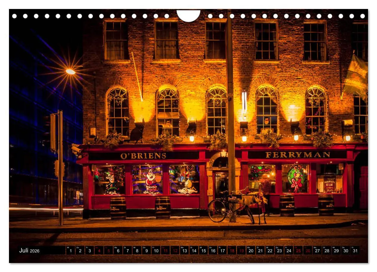 Bild: 9783457880517 | Dublin (Wandkalender 2026 DIN A4 quer), CALVENDO Monatskalender | 2026