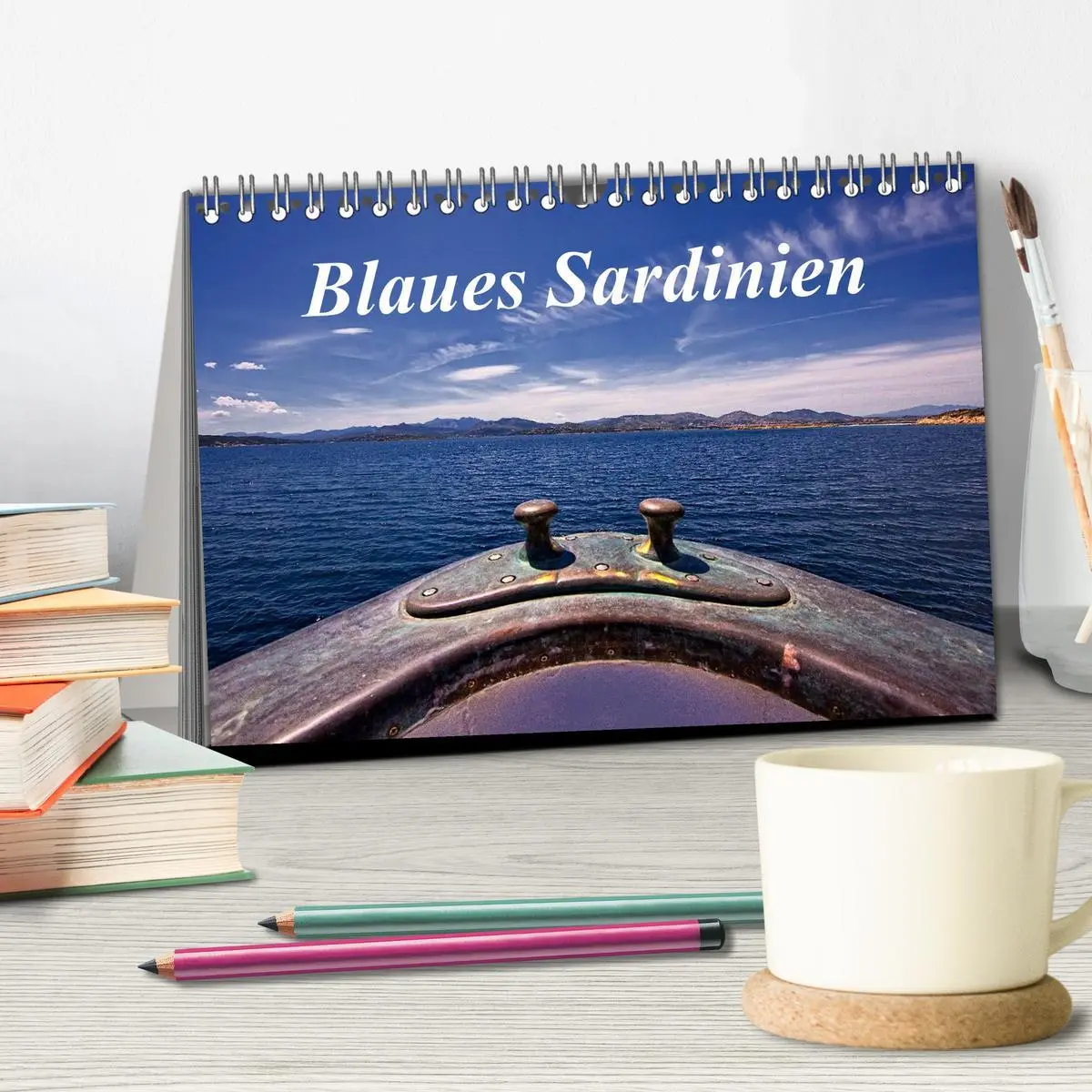 Bild: 9783516110517 | Blaues Sardinien (Tischkalender 2026 DIN A5 quer), CALVENDO...