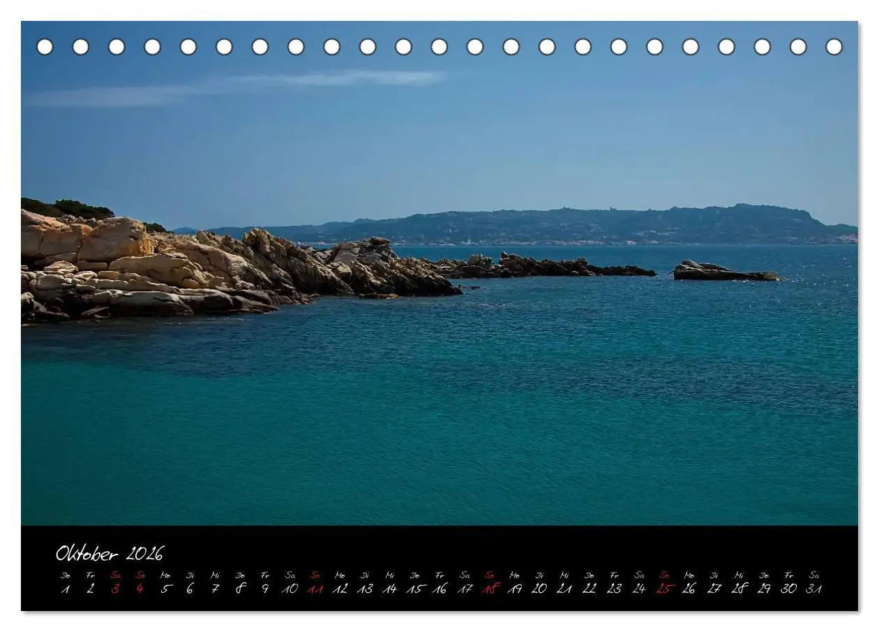 Bild: 9783516110517 | Blaues Sardinien (Tischkalender 2026 DIN A5 quer), CALVENDO...