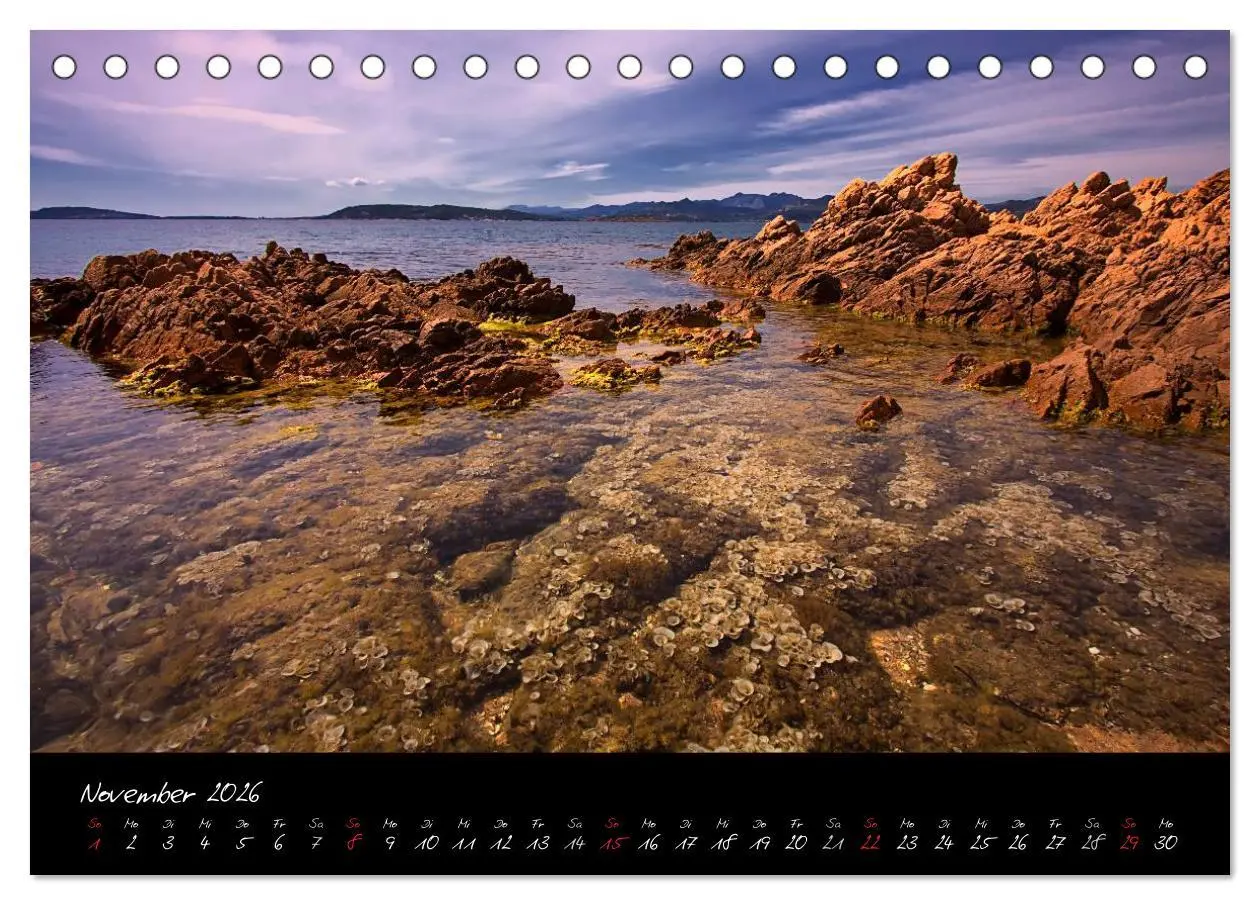 Bild: 9783516110517 | Blaues Sardinien (Tischkalender 2026 DIN A5 quer), CALVENDO...