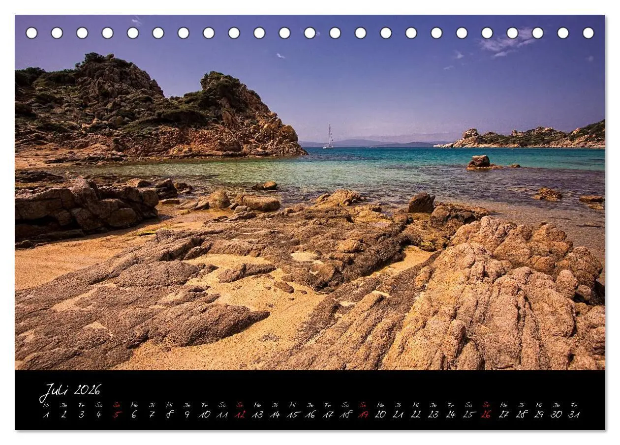 Bild: 9783516110517 | Blaues Sardinien (Tischkalender 2026 DIN A5 quer), CALVENDO...