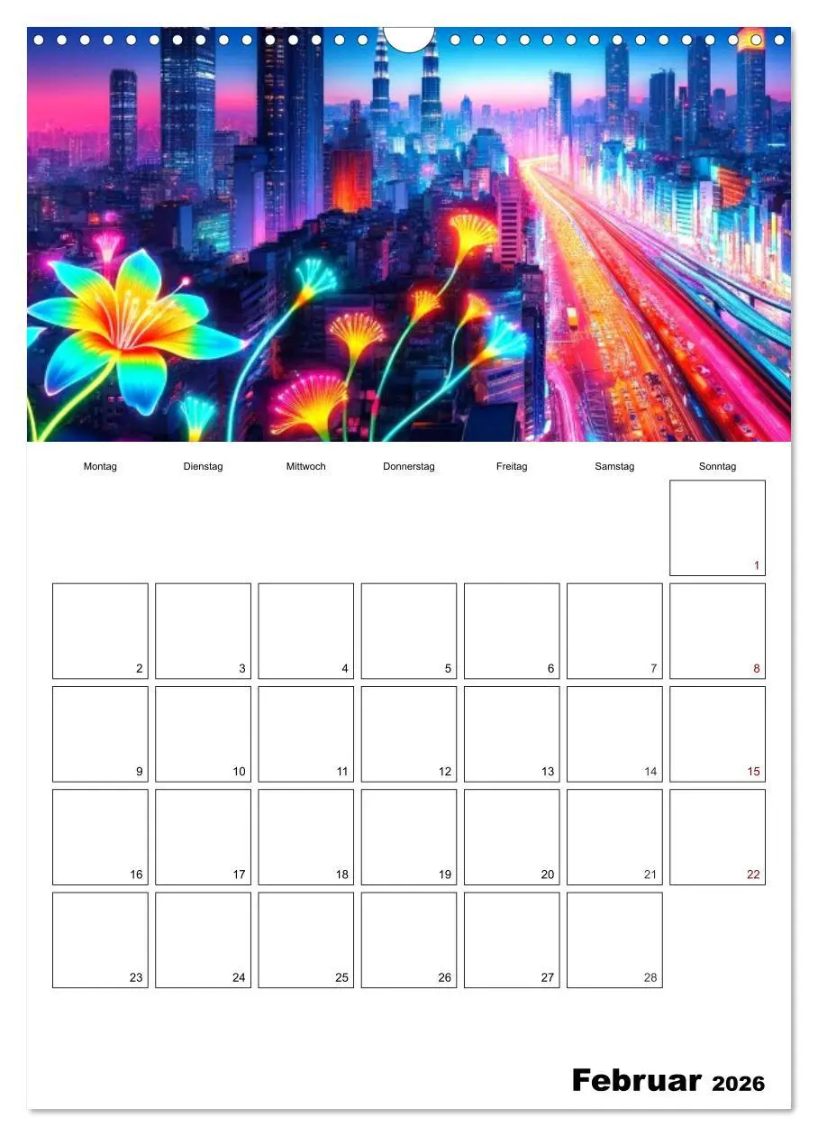 Bild: 9783516280517 | Neonlicht Familienplaner (Wandkalender 2026 DIN A3 hoch), CALVENDO...