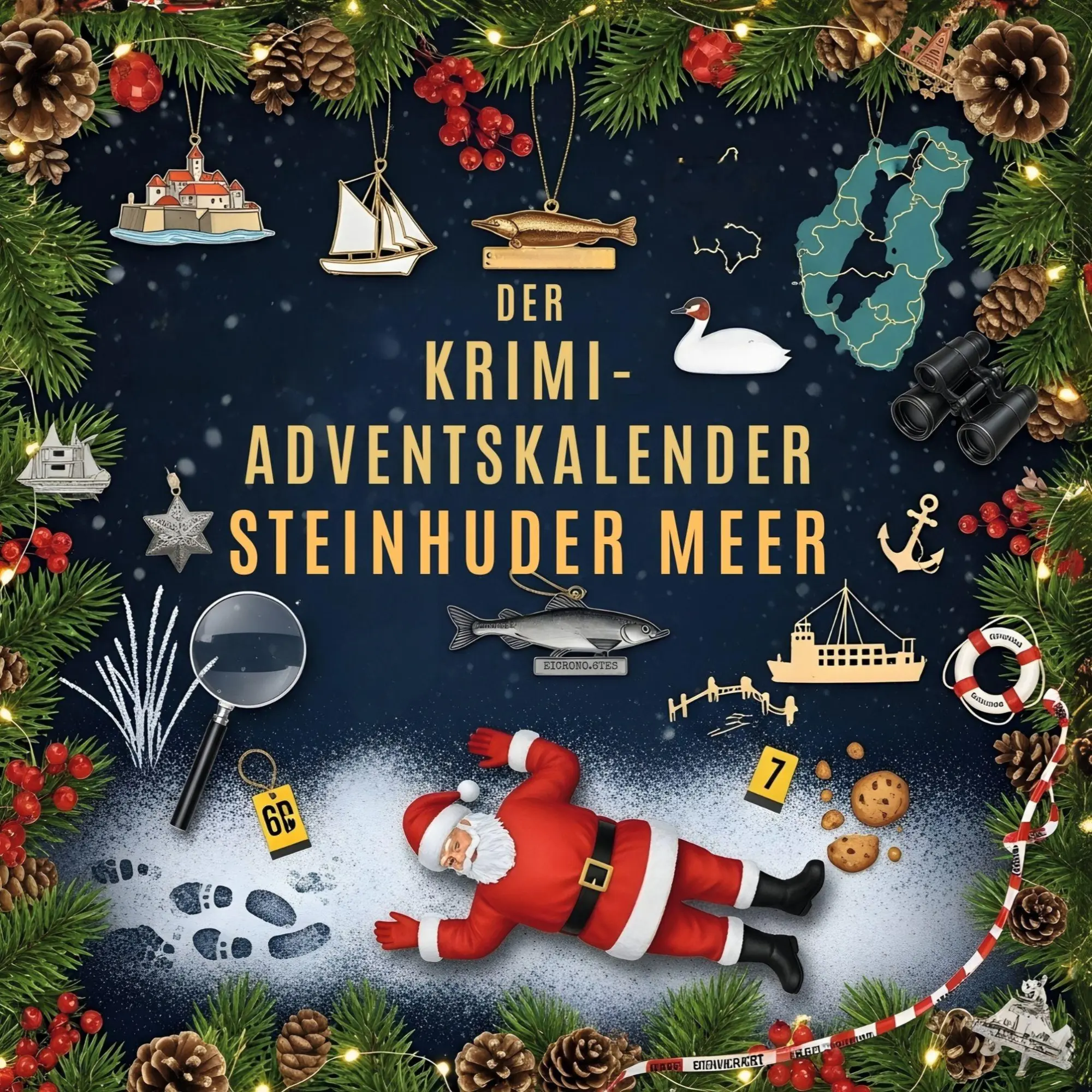 Cover: 9783695310517 | Der Krimi-Adventskalender Steinhuder Meer | Luca Weber | Taschenbuch