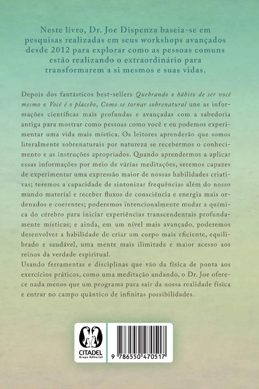 Rückseite: 9786550470517 | Como se tornar sobrenatural | Joe Dizpenza | Taschenbuch | 2020