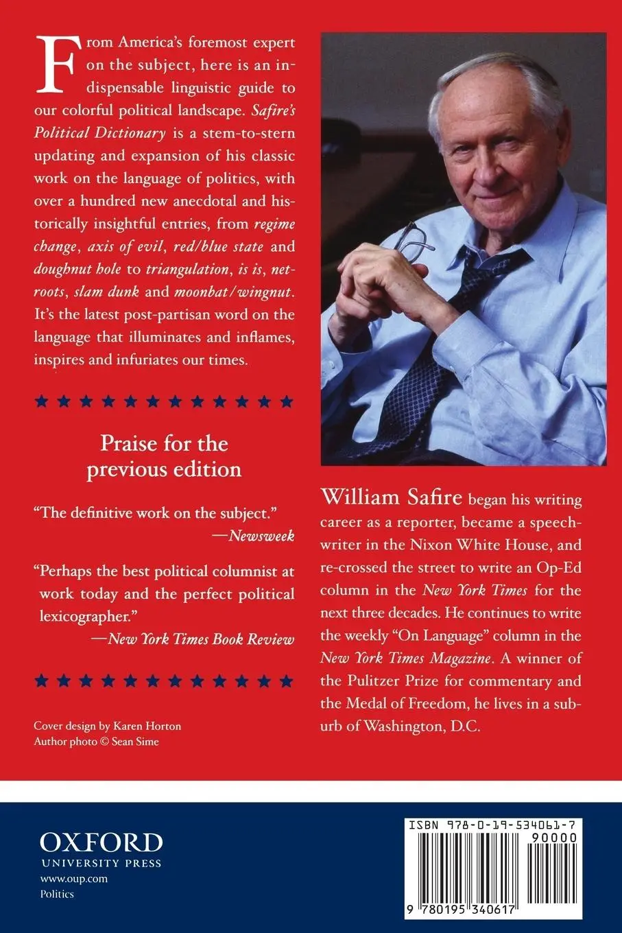 Rückseite: 9780195340617 | Safire's Political Dictionary | William Safire | Taschenbuch | 2008