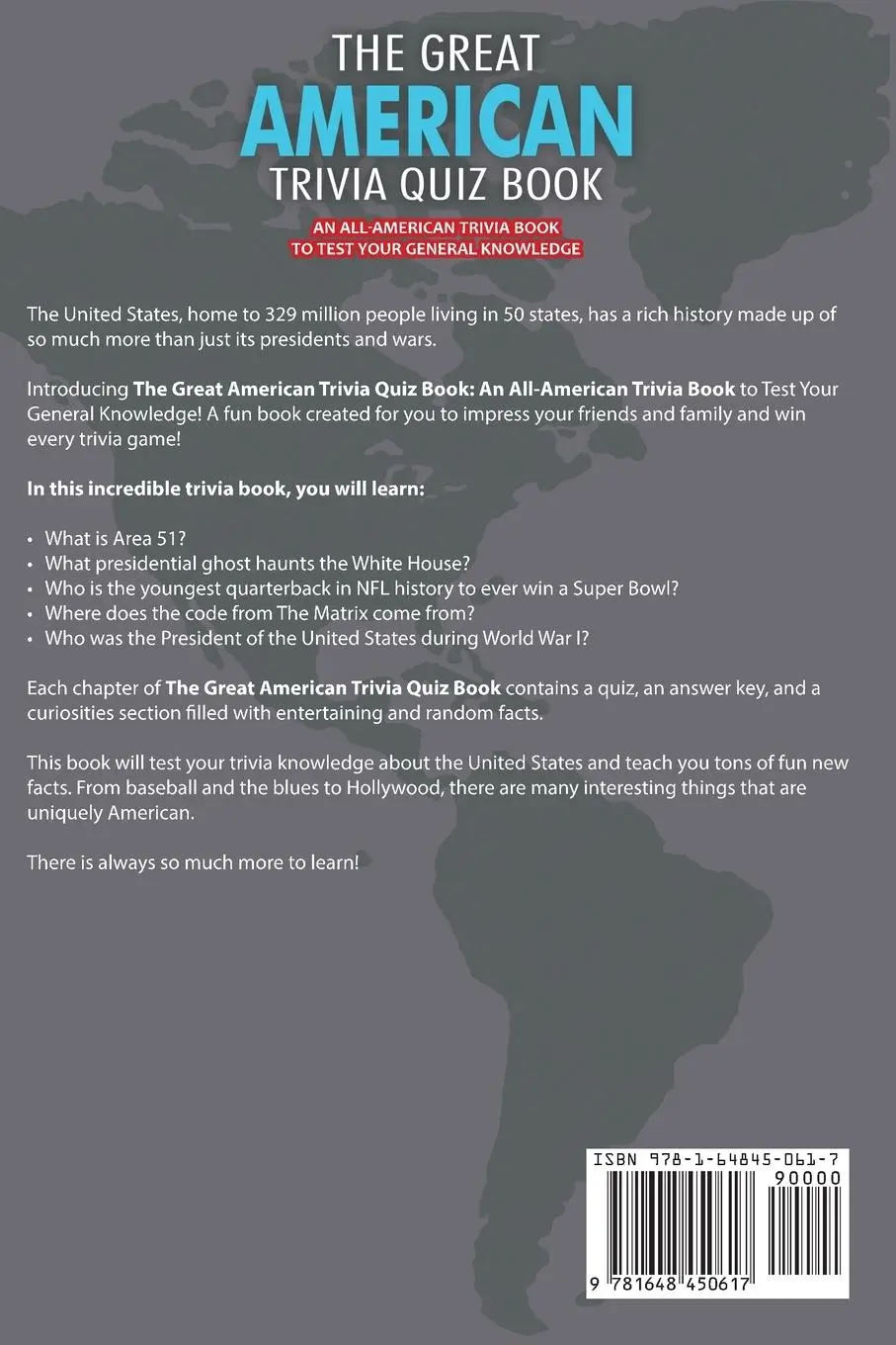 Rückseite: 9781648450617 | The Great American Trivia Quiz Book | Bill O'Neill | Taschenbuch