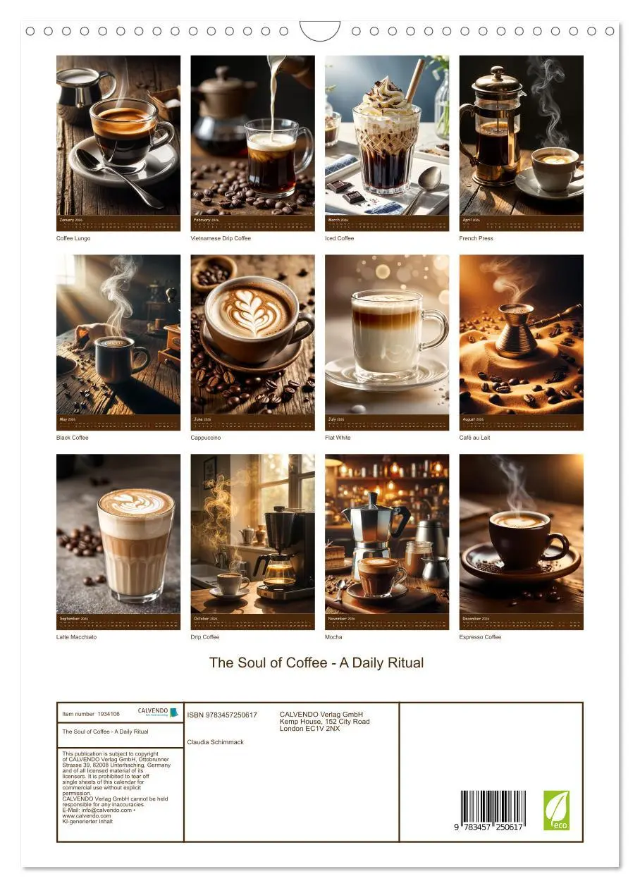 Bild: 9783457250617 | The Soul of Coffee - A Daily Ritual (Wall Calendar 2026 DIN A3...