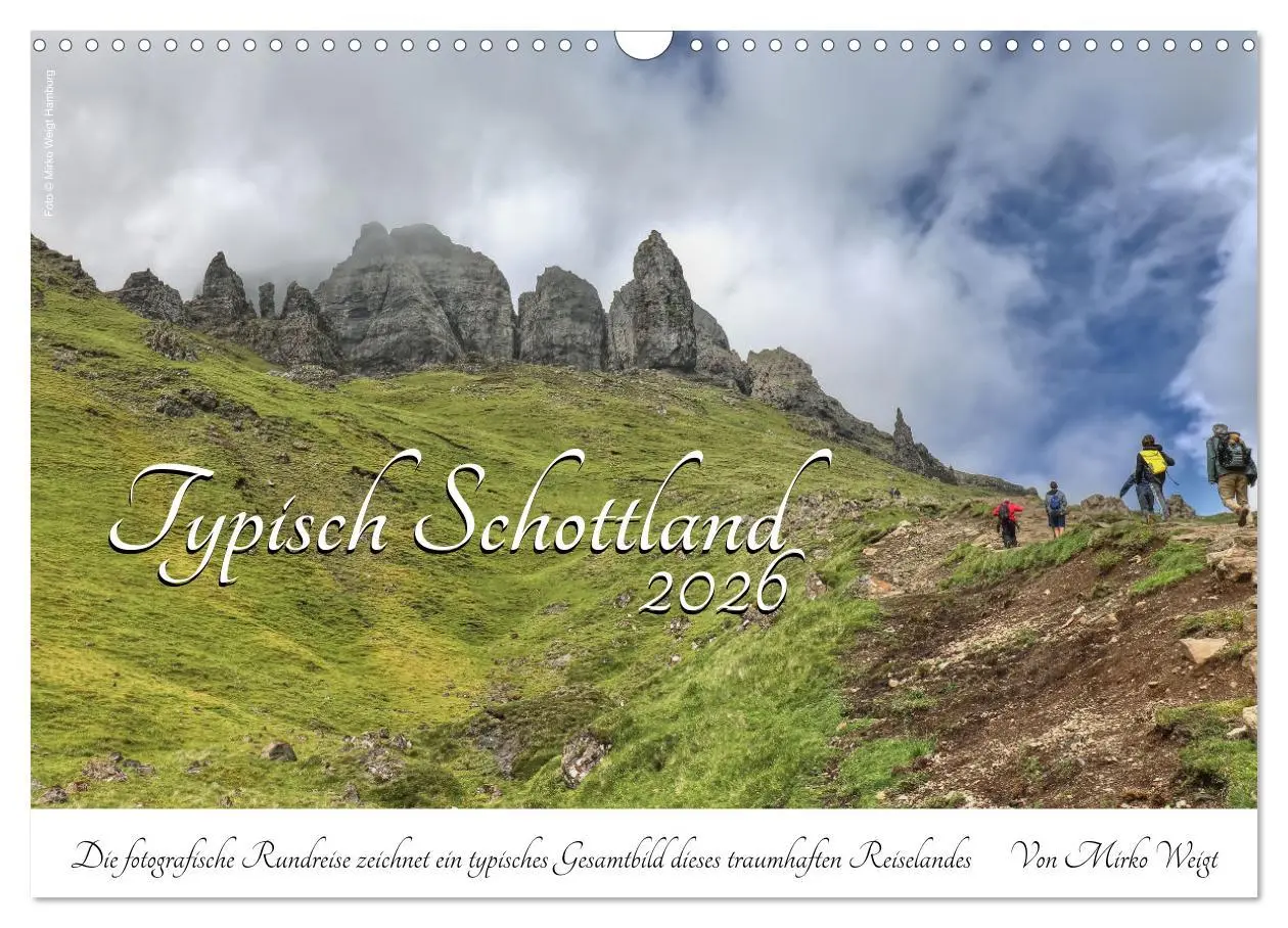 Cover: 9783457560617 | Typisch Schottland (Wandkalender 2026 DIN A3 quer), CALVENDO...