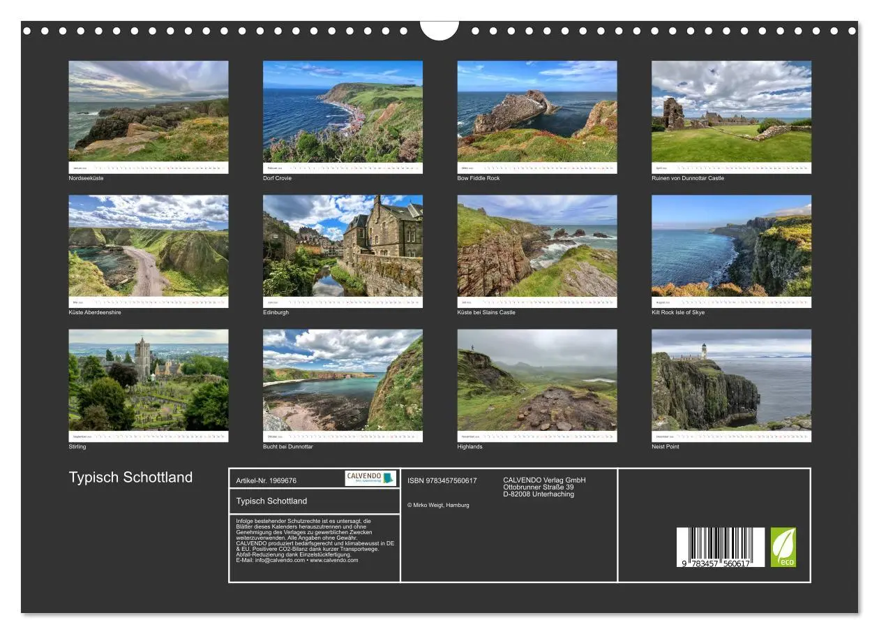 Bild: 9783457560617 | Typisch Schottland (Wandkalender 2026 DIN A3 quer), CALVENDO...