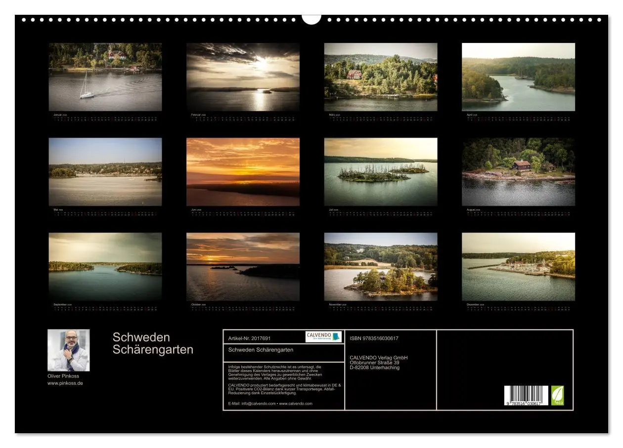 Bild: 9783516030617 | Schweden Schärengarten (Wandkalender 2026 DIN A2 quer), CALVENDO...