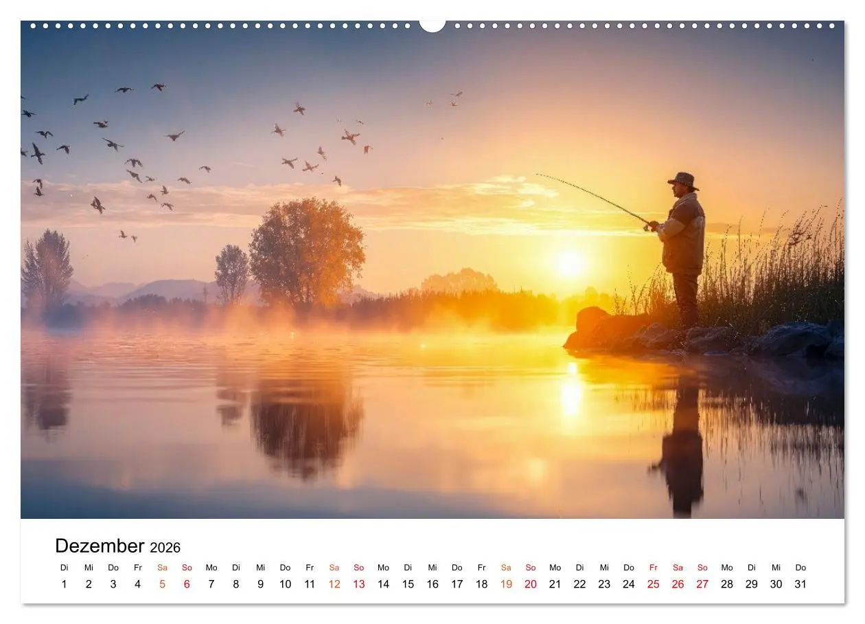 Bild: 9783516650617 | Angeln mit Herz und Haken (Wandkalender 2026 DIN A2 quer), CALVENDO...