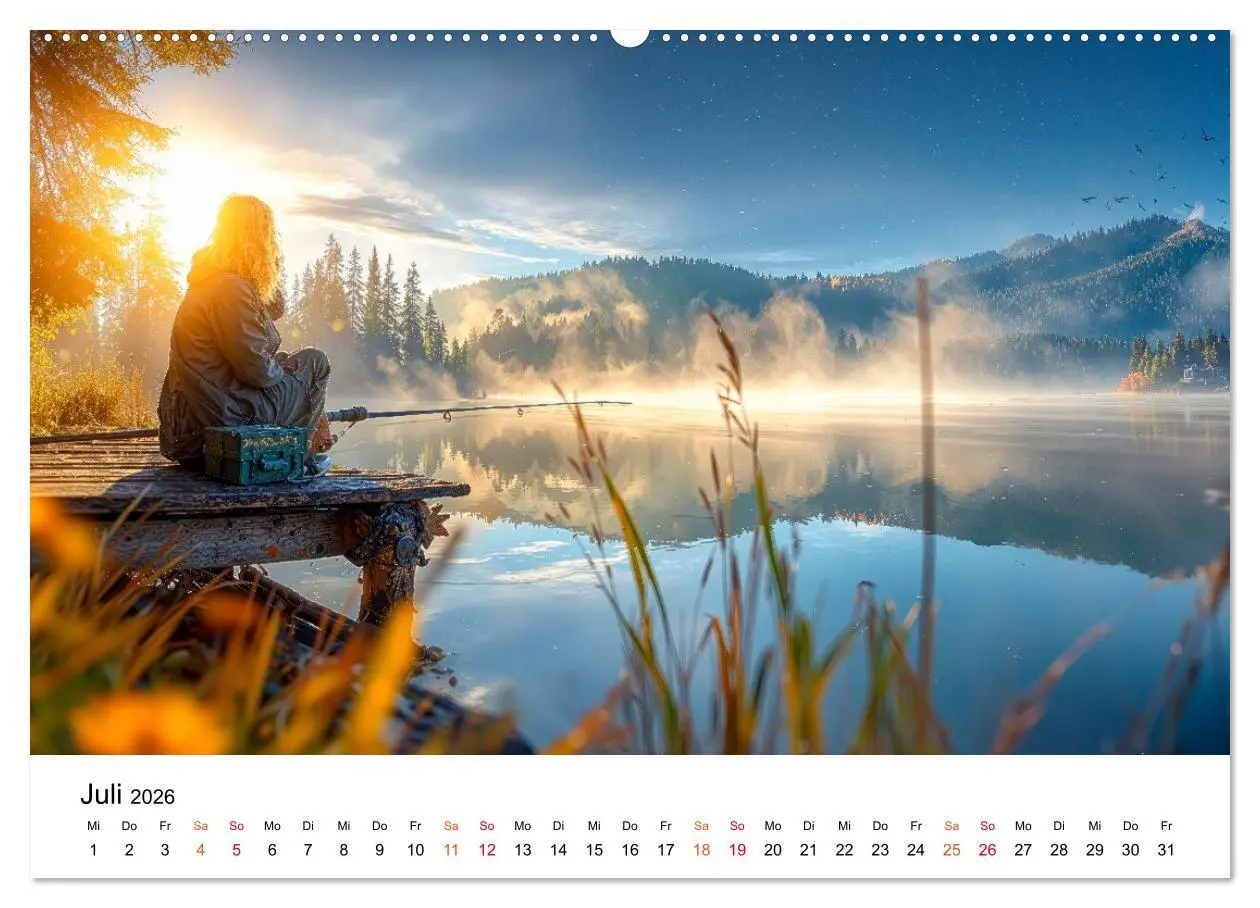 Bild: 9783516650617 | Angeln mit Herz und Haken (Wandkalender 2026 DIN A2 quer), CALVENDO...