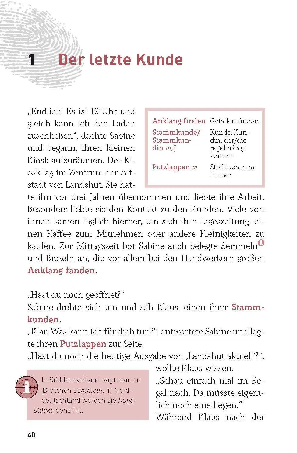 Bild: 9783790100617 | Der Blutfleck | Deutsch als Fremdsprache (DaF) B2 | Nina Wagner | Buch