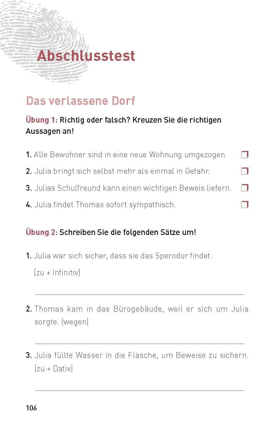 Bild: 9783790100617 | Der Blutfleck | Deutsch als Fremdsprache (DaF) B2 | Nina Wagner | Buch