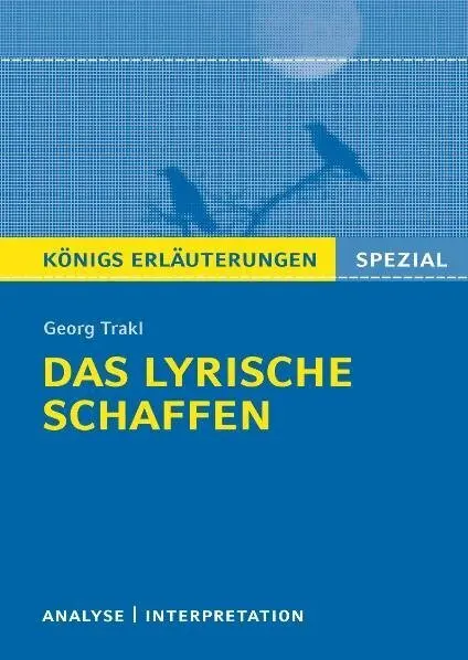 Cover: 9783804430617 | Georg Trakl 'Das lyrische Schaffen' | Georg Trakl | Taschenbuch | 2011
