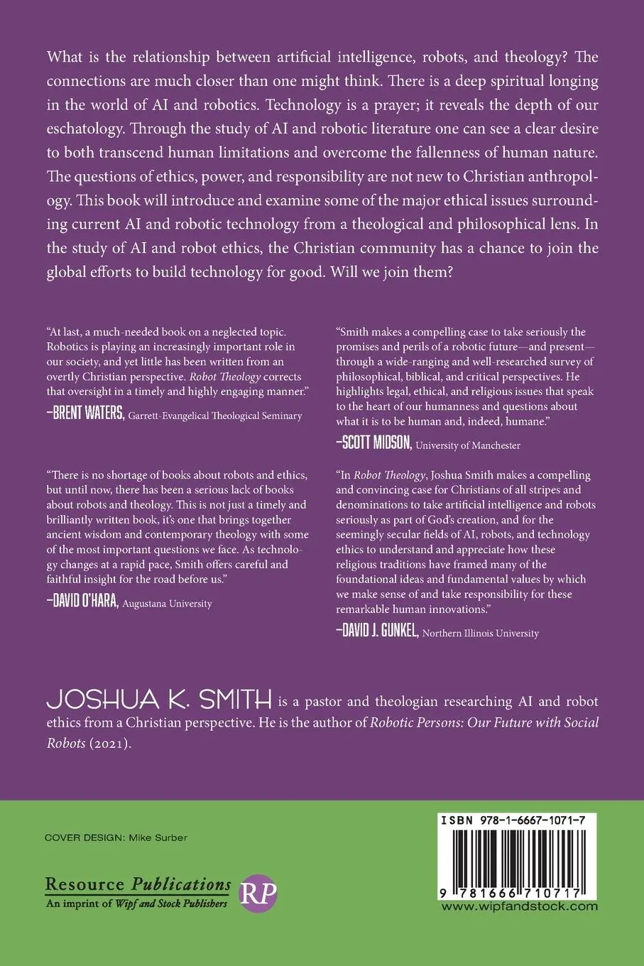 Rückseite: 9781666710717 | Robot Theology | Joshua K. Smith | Taschenbuch | Englisch | 2022