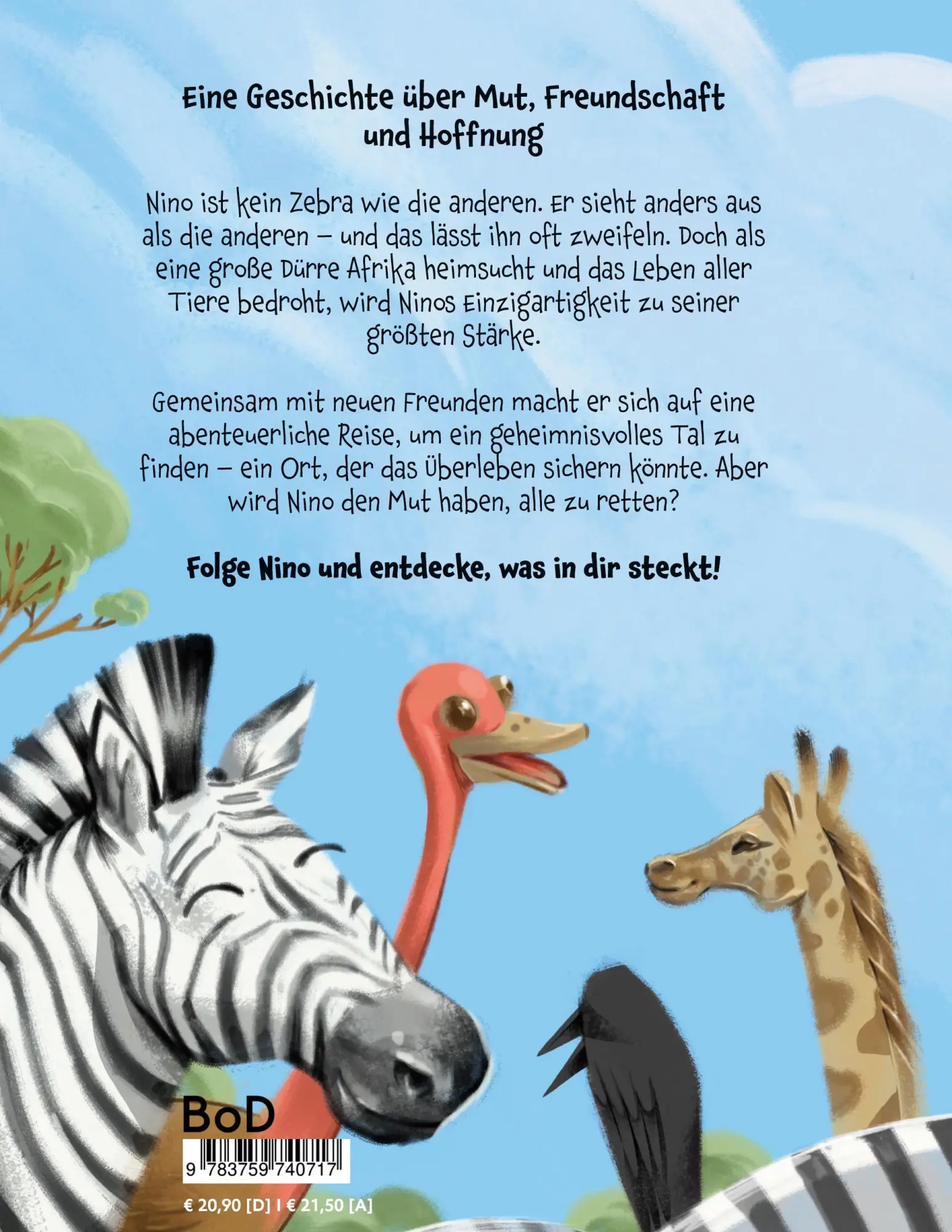 Rückseite: 9783759740717 | Das hässliche Zebra | mit Illustrationen von Russlan | Simone Tworek