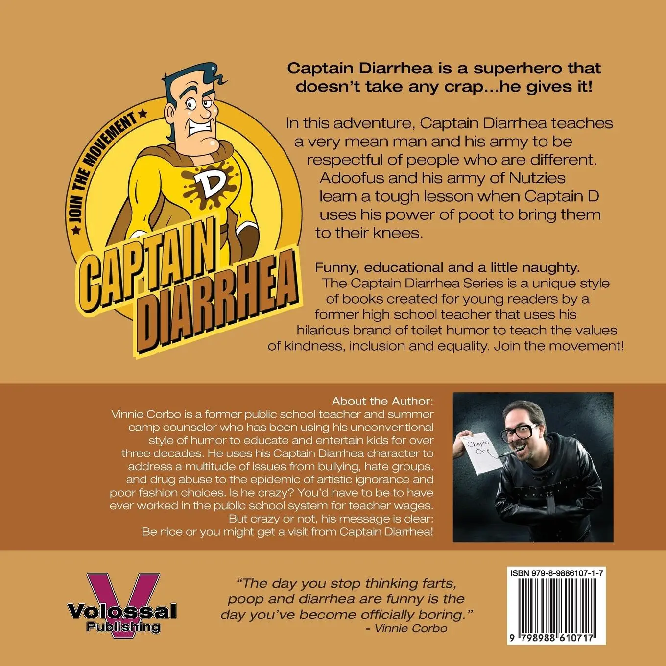 Rückseite: 9798988610717 | Captain Diarrhea vs. The Turd Reich | Vinnie Corbo | Taschenbuch
