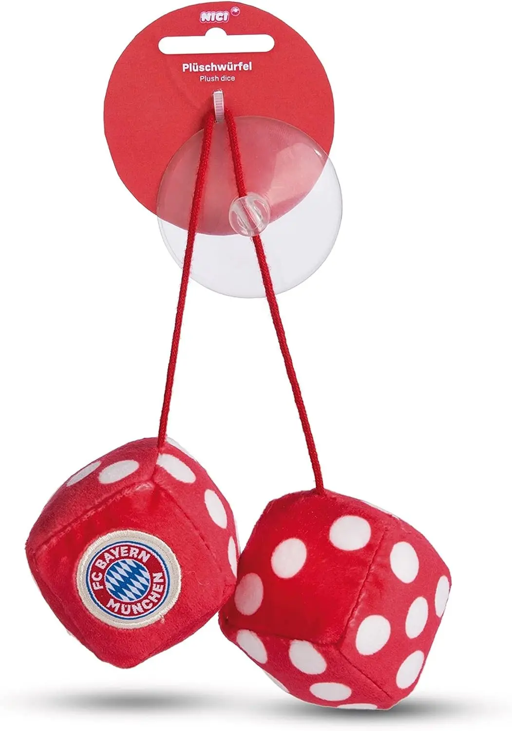 Cover: 4012390490817 | Nici 49081 Plüschwürfel FC BAYERN MÜNCHEN 4x4cm an Header | 49081