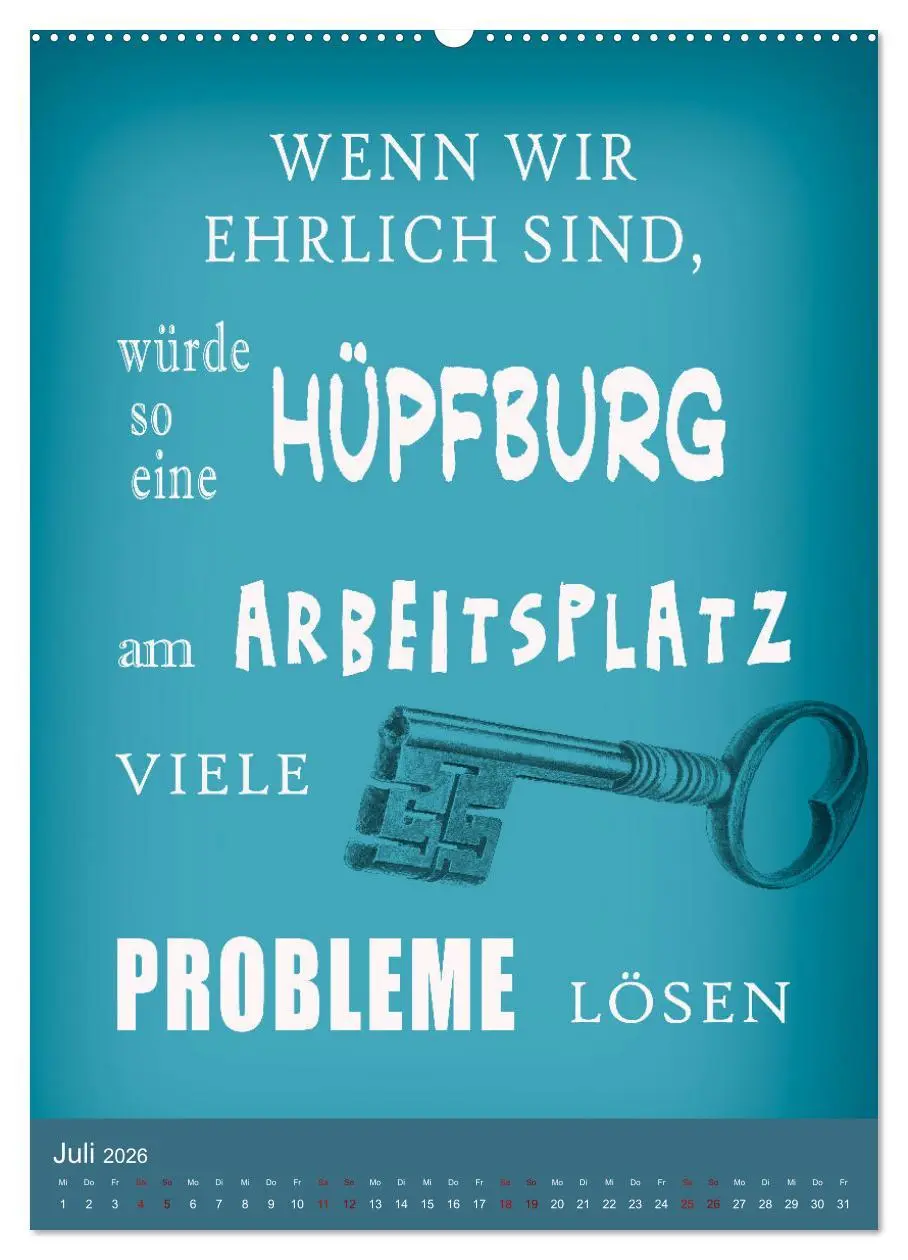 Bild: 9783516250817 | Büro und so ... (Wandkalender 2026 DIN A2 hoch), CALVENDO...