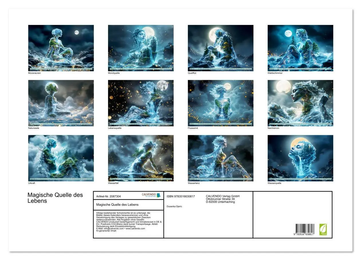 Bild: 9783516630817 | Magische Quelle des Lebens (Wandkalender 2026 DIN A2 quer),...