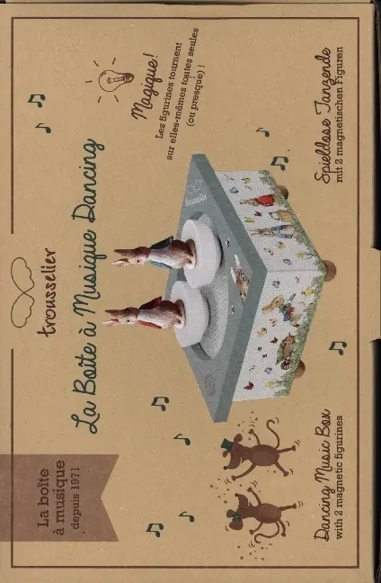 Cover: 3457019600917 | TROUSSELIER - Spieluhr mit tanzenden Hasen, magnetisch | 6260091
