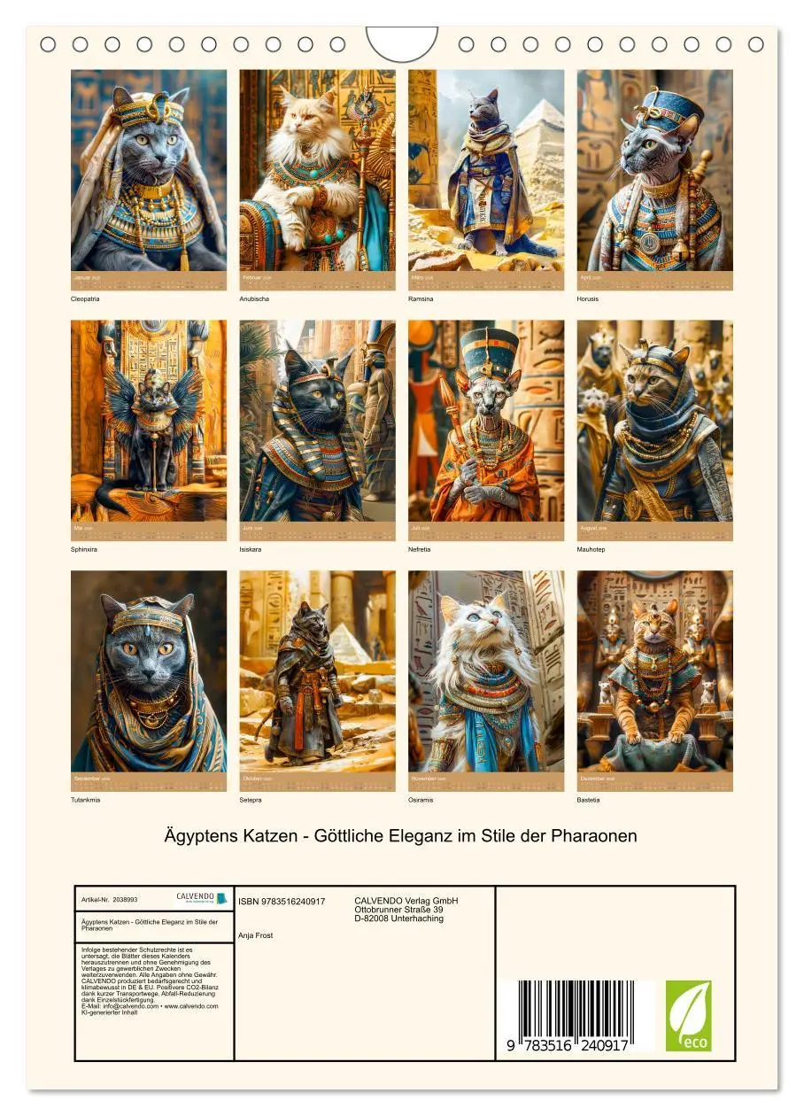Bild: 9783516240917 | Ägyptens Katzen - Göttliche Eleganz im Stile der Pharaonen...