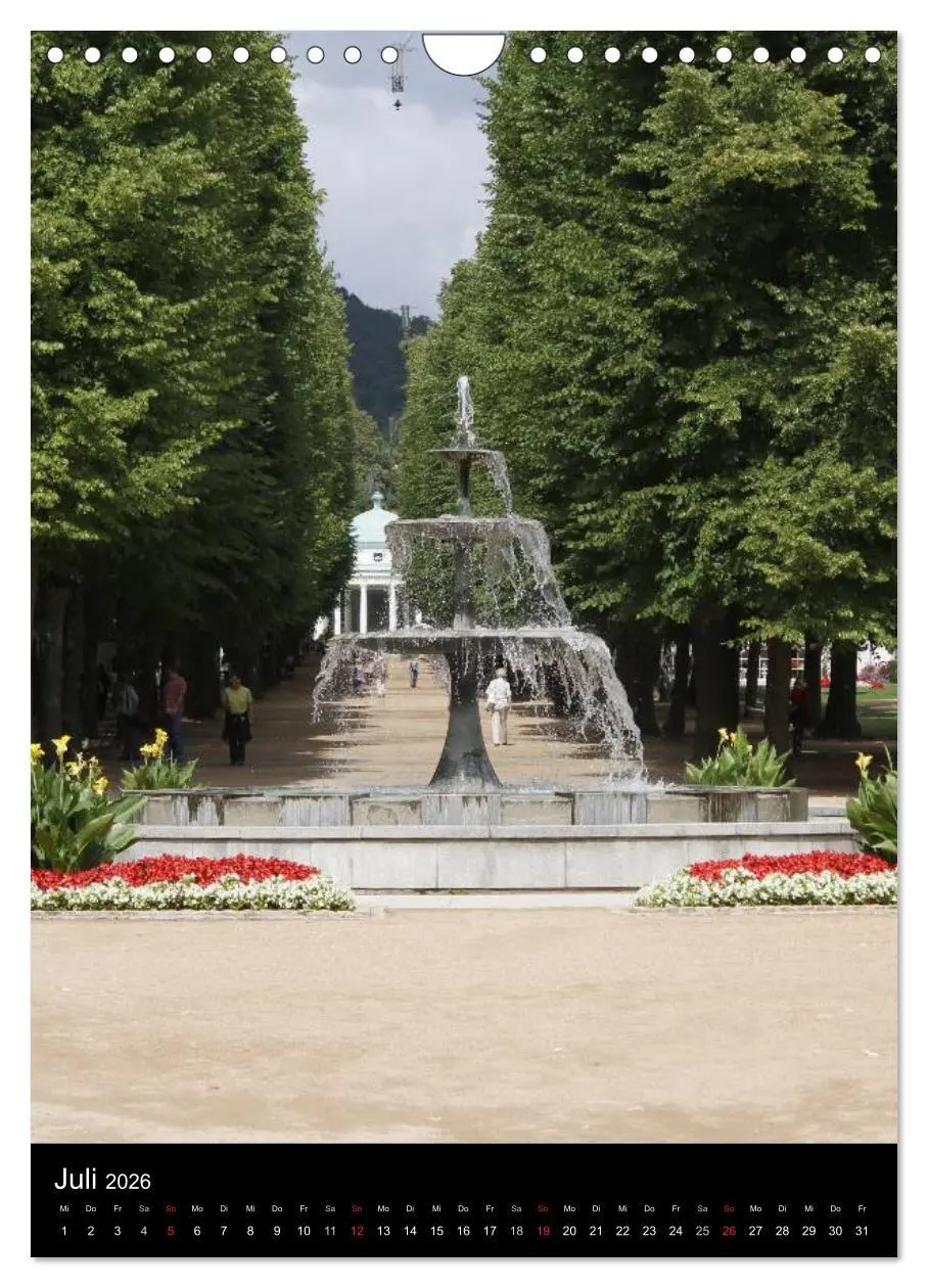 Bild: 9783516480917 | Spaziergang durch Bad Pyrmont (Wandkalender 2026 DIN A4 hoch),...