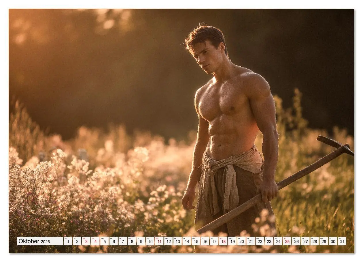Bild: 9783516620917 | Sexy Männer - Die Unschuld vom Lande (Wandkalender 2026 DIN A4...