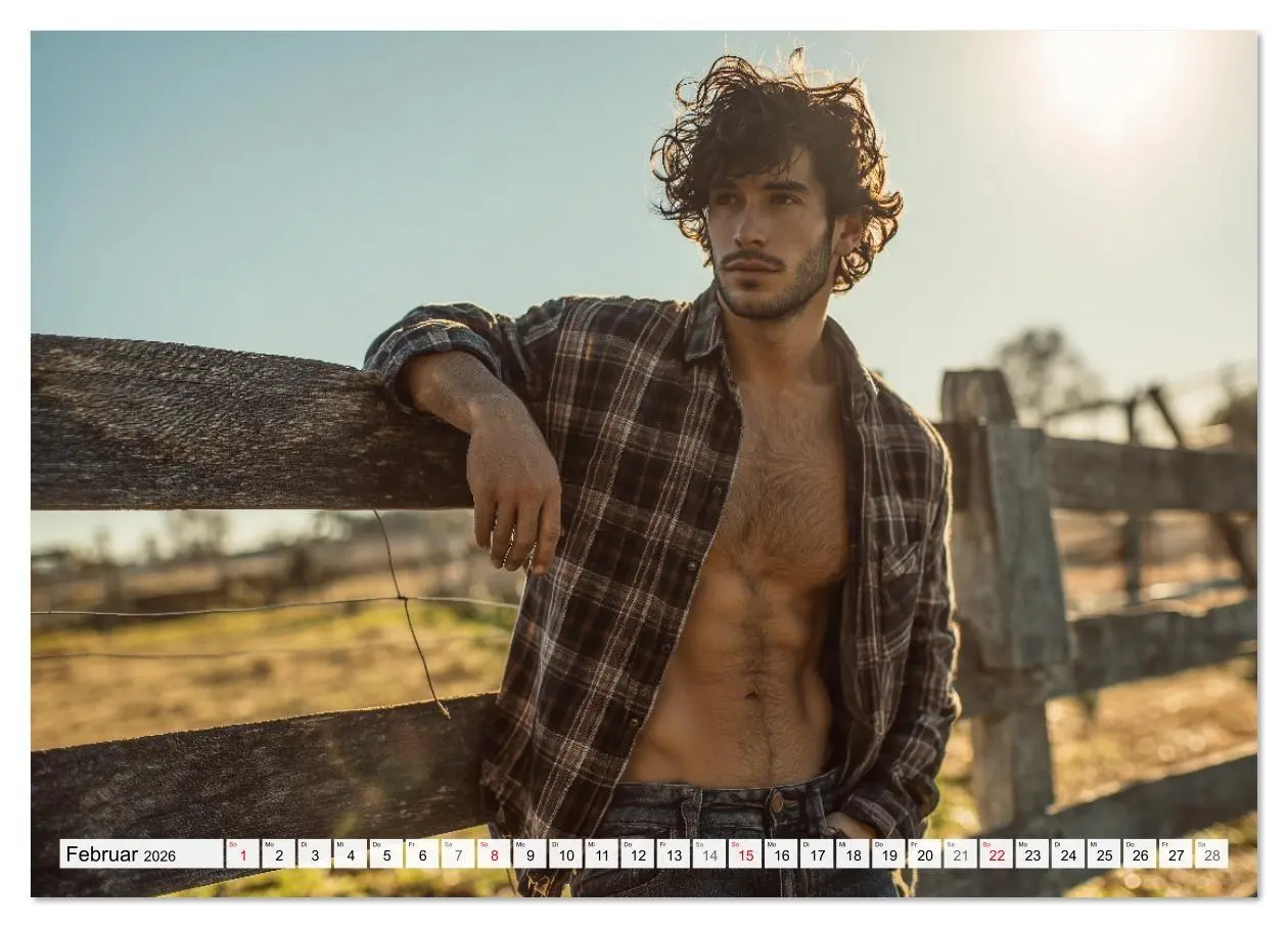 Bild: 9783516620917 | Sexy Männer - Die Unschuld vom Lande (Wandkalender 2026 DIN A4...