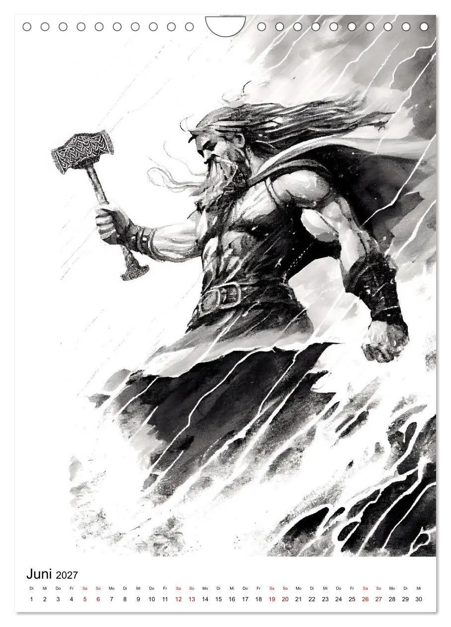 Bild: 9783569330917 | Welt und Mythologie der Wikinger (Wandkalender 2027 DIN A4 hoch),...