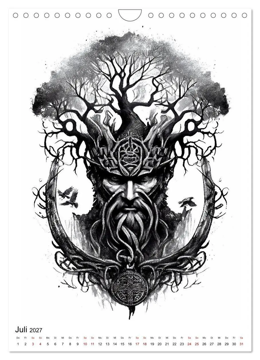 Bild: 9783569330917 | Welt und Mythologie der Wikinger (Wandkalender 2027 DIN A4 hoch),...