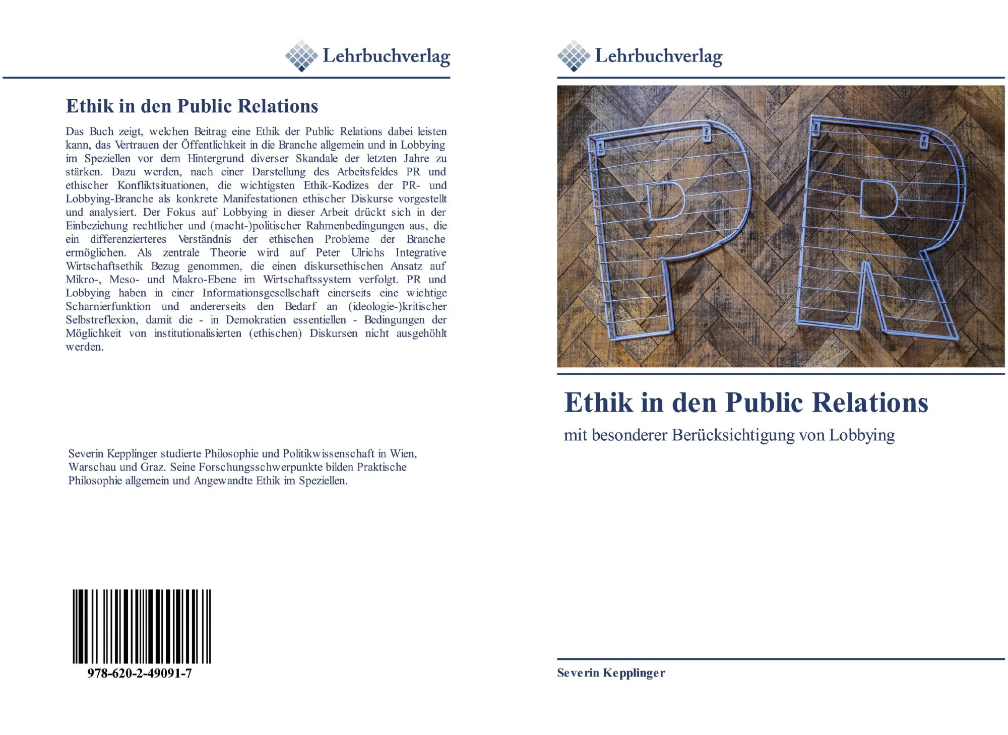 Cover: 9786202490917 | Ethik in den Public Relations | Severin Kepplinger | Taschenbuch