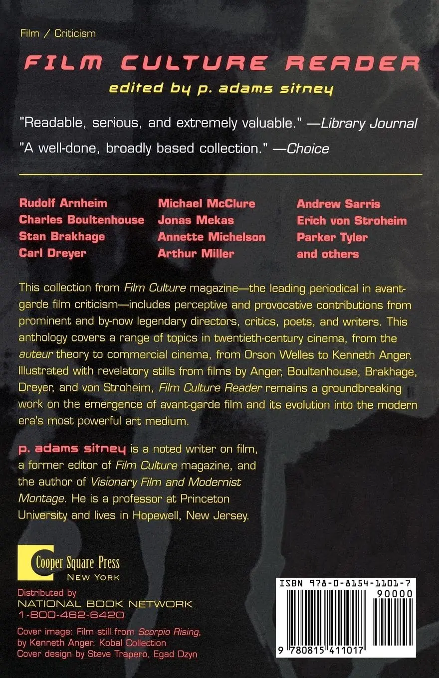 Rückseite: 9780815411017 | Film Culture Reader | Adams P. Sitney | Taschenbuch | Englisch | 2000