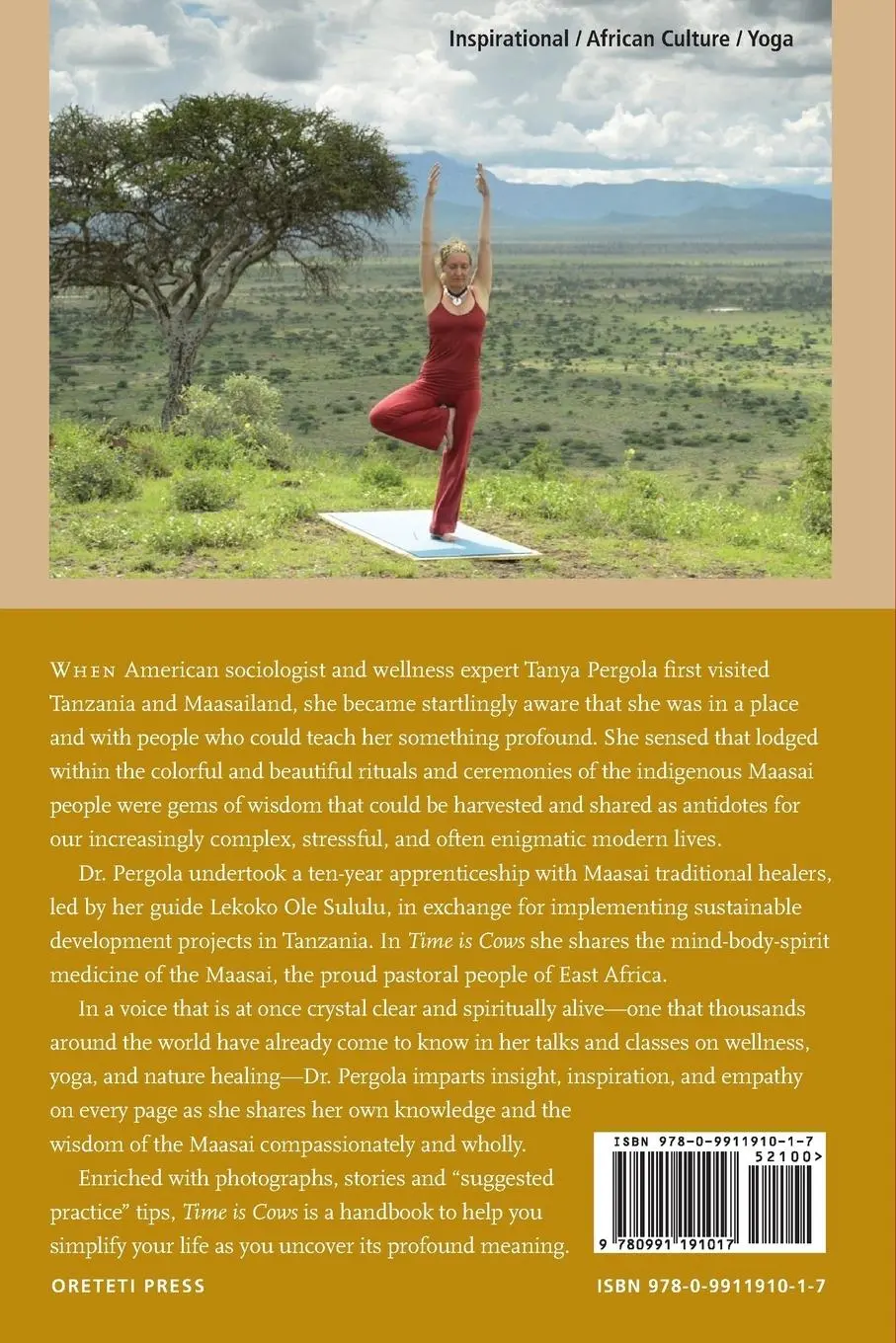 Rückseite: 9780991191017 | Time Is Cows | Timeless Wisdom of the Maasai | Tanya Pergola | Buch