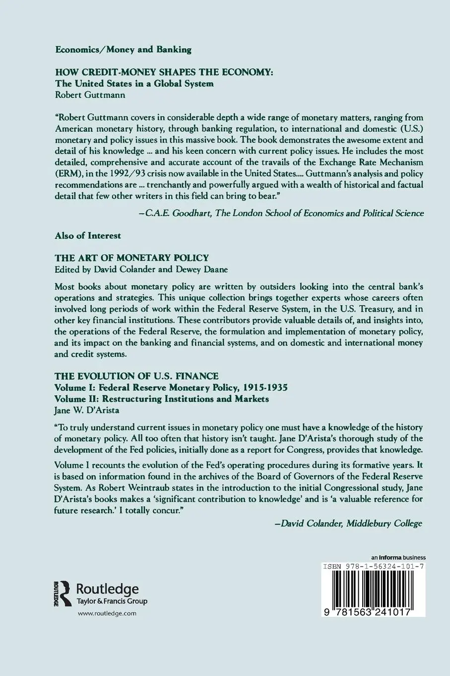 Rückseite: 9781563241017 | How Credit-money Shapes the Economy | Robert Guttmann | Taschenbuch