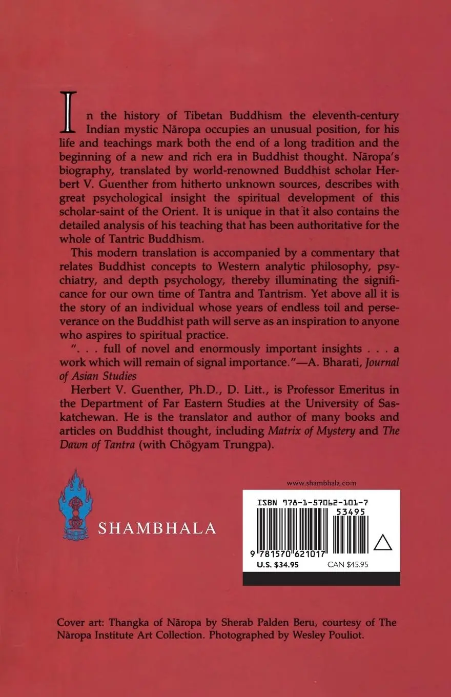 Rückseite: 9781570621017 | The Life and Teaching of Naropa | Taschenbuch | Englisch | 1995