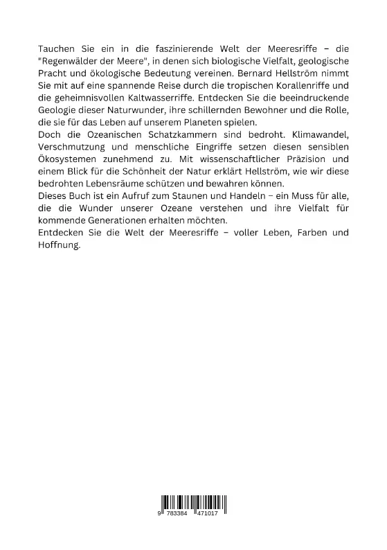 Rückseite: 9783384471017 | Meeresriffe: Ozeanische Schatzkammern | Bernard Hellström | Buch