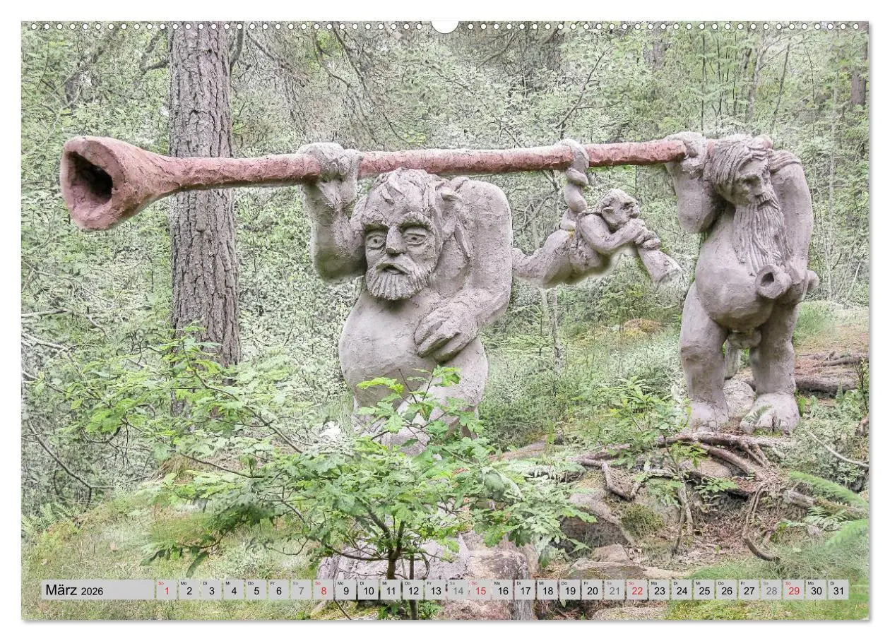 Bild: 9783516131017 | Die Trolle von Gamleby - Schweden - Skulpturen von Jan Pol...