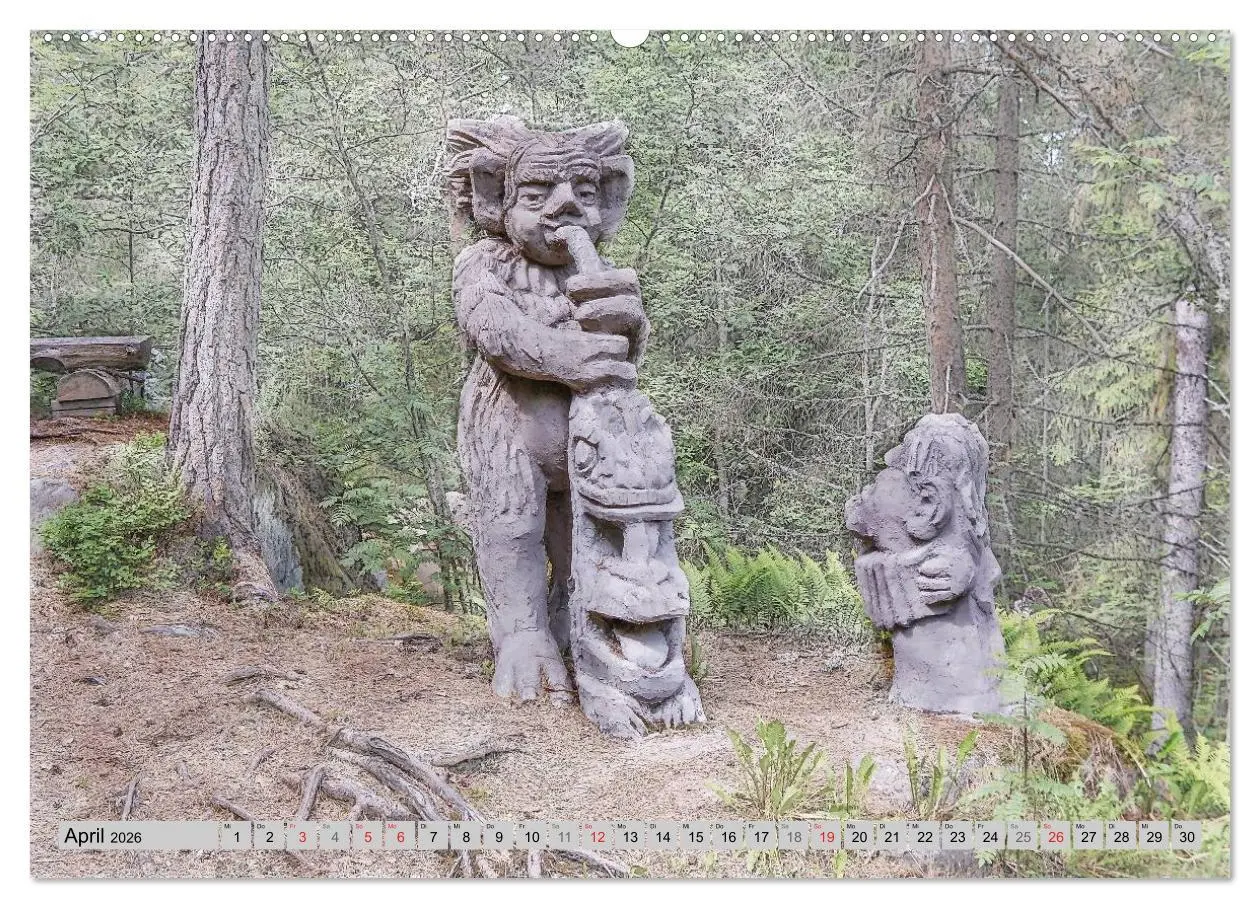 Bild: 9783516131017 | Die Trolle von Gamleby - Schweden - Skulpturen von Jan Pol...