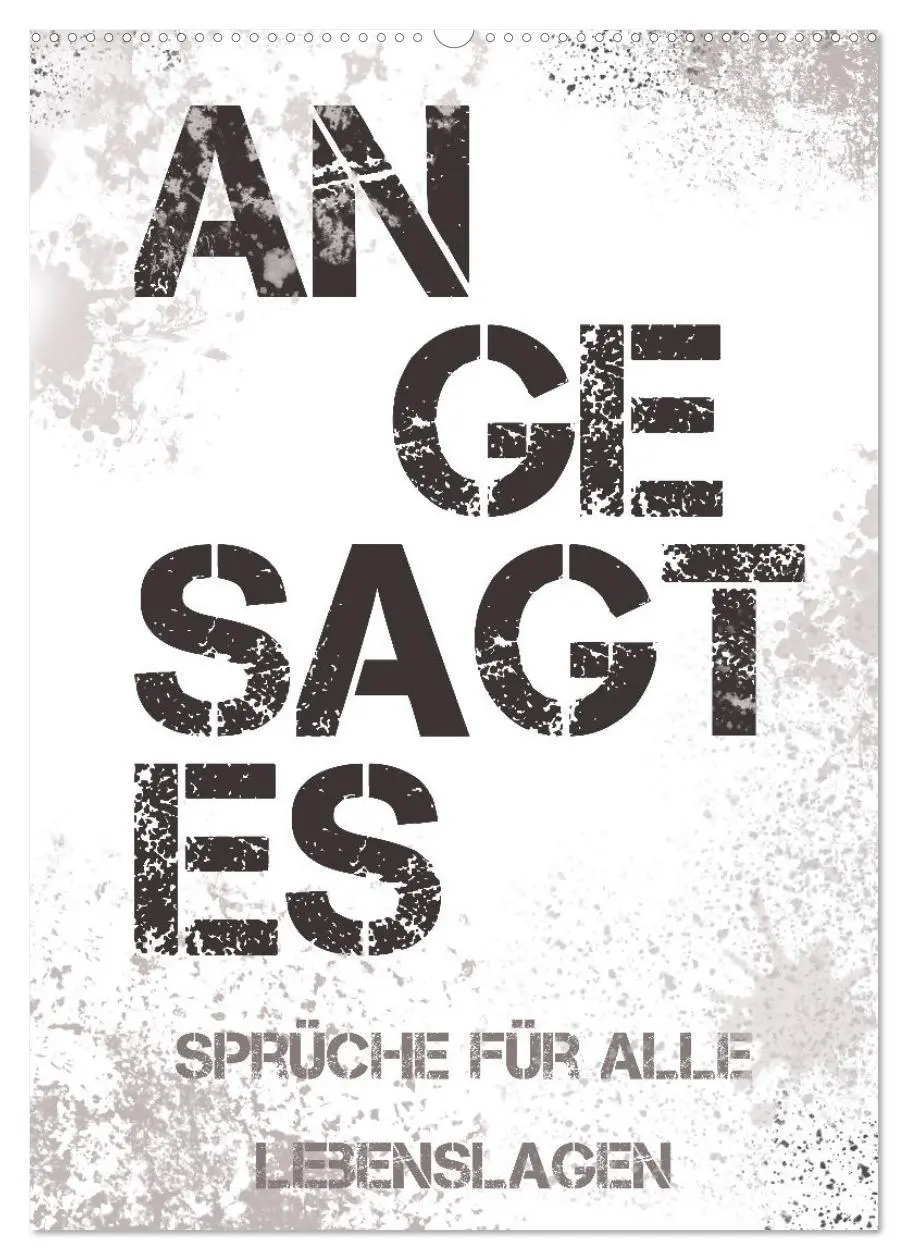 Cover: 9783516371017 | Angesagtes-Sprüche für alle Lebenslagen (Wandkalender 2026 DIN A2...