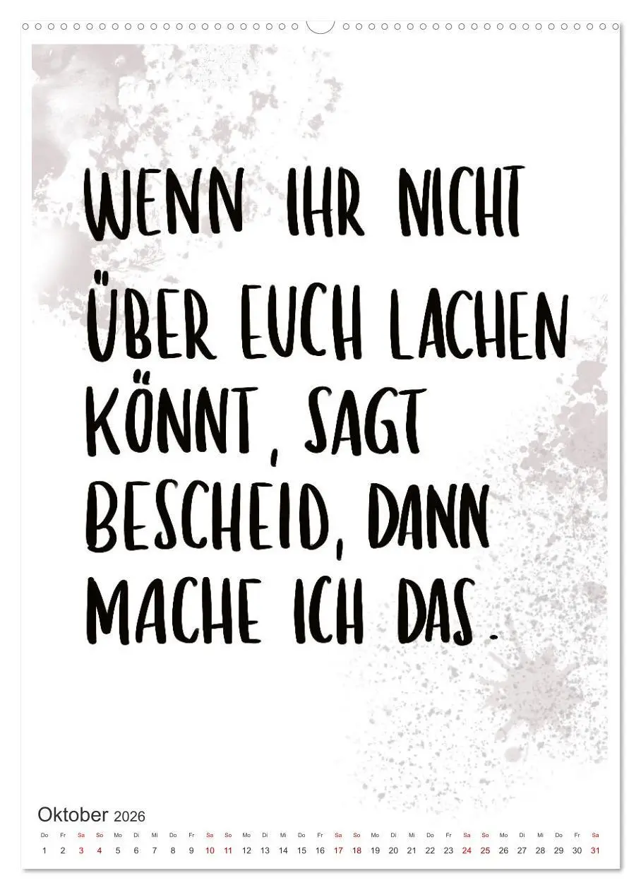 Bild: 9783516371017 | Angesagtes-Sprüche für alle Lebenslagen (Wandkalender 2026 DIN A2...