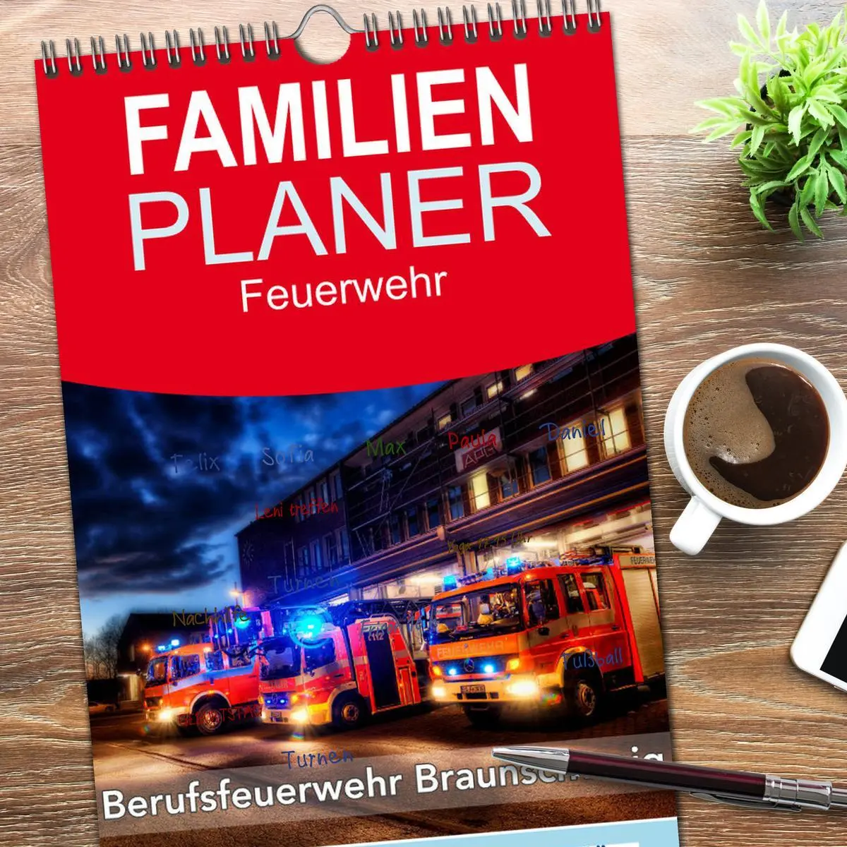 Bild: 9783516511017 | Familienplaner 2026 - Berufsfeuerwehr Braunschweig mit 5 Spalten...