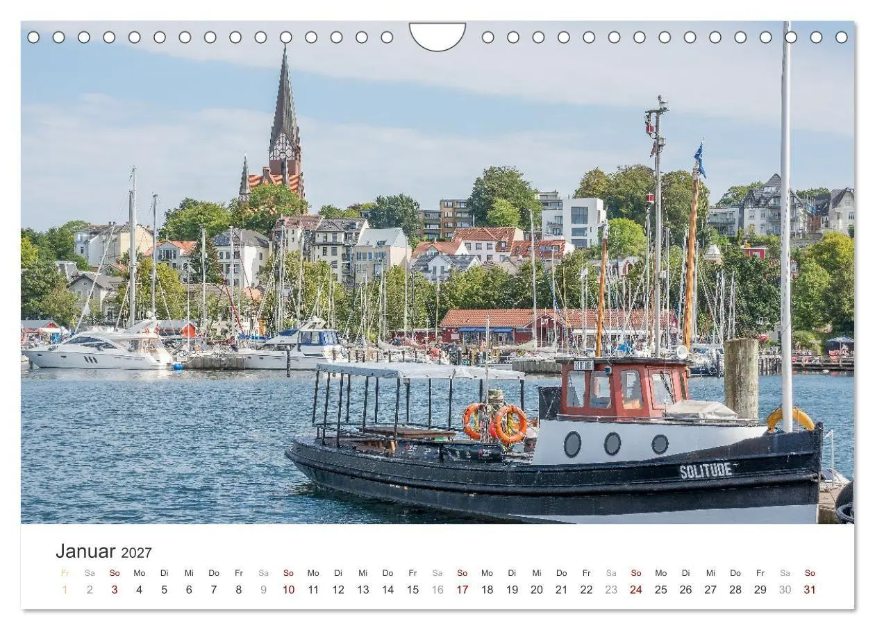 Bild: 9783516821017 | Flensburg maritim (Wandkalender 2027 DIN A4 quer), CALVENDO...