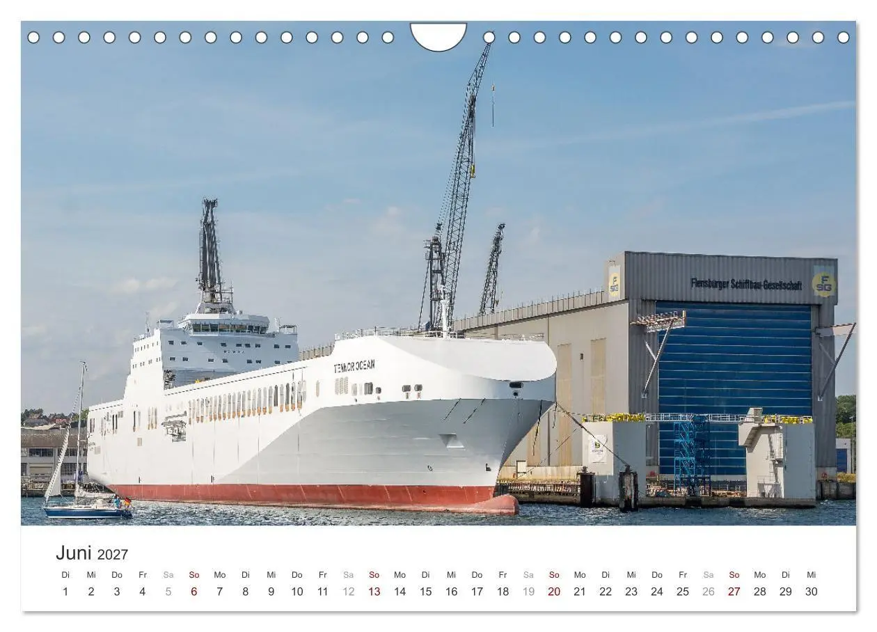 Bild: 9783516821017 | Flensburg maritim (Wandkalender 2027 DIN A4 quer), CALVENDO...